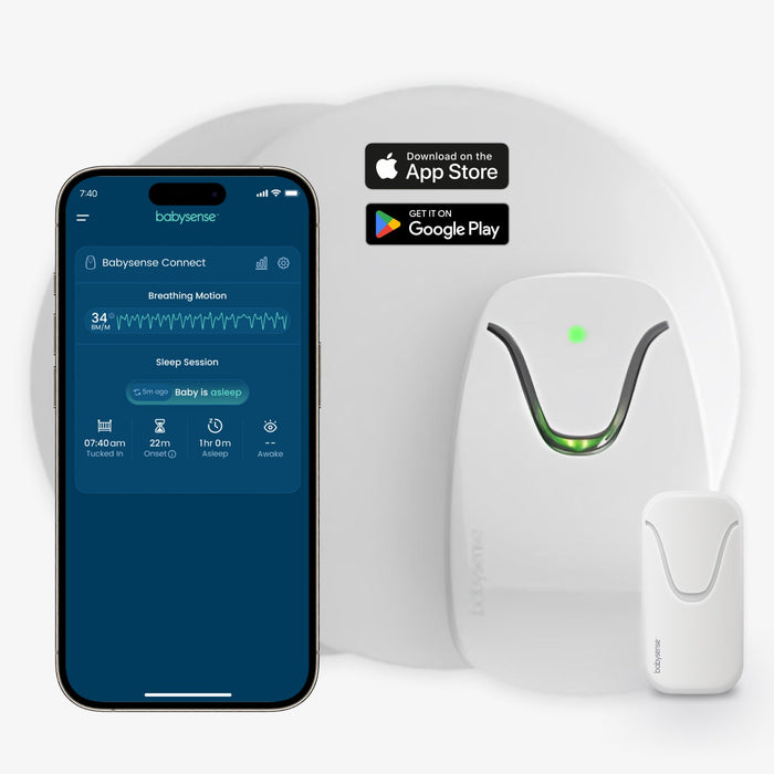 Babysense Connect Sleep Monitor: Baby Breathing Motion with Sleep Analytics Smart Nursery Babysense