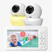 Babysense HD S2: Video Baby Monitor with 2 Cameras, Non Wifi, Split Screen & Night Light Machine Video Monitor Babysense