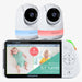 Babysense Max View: Video Baby Monitor with 2 Cameras, Non Wifi, Split Screen, Night Light & Sound Machine Video Monitor Babysense