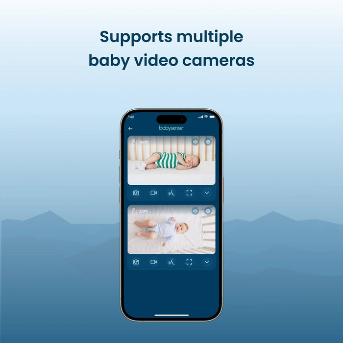 Babysense Safe Sleep Smart Nursery: Video Baby Monitor, Breathing Motion with Safety Alerts, Night Light & Sound Machine Smart Nursery Babysense