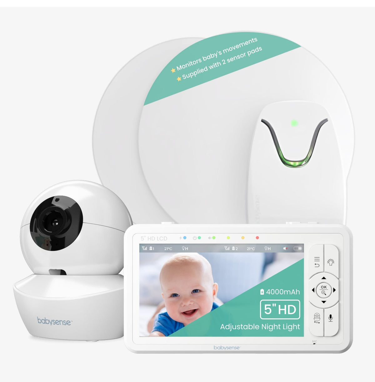 Babysense True Sleep: Video Baby Monitor with Breathing Motion Detecti ...