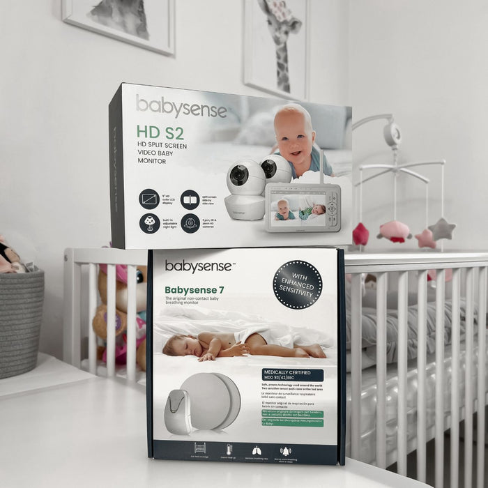 Babysense True Sleep: Video Baby Monitor with Breathing Motion Detection & Safety Alerts, 1 or 2 Cameras Breathing Movement Monitor Babysense