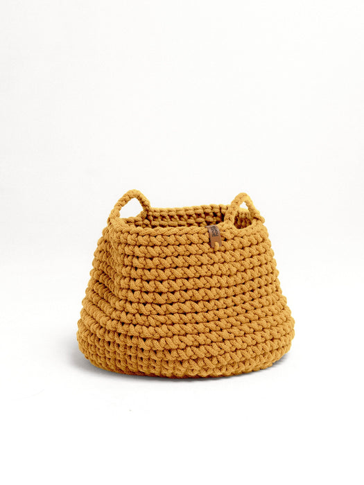 Pet Toys Basket Personalizable Recycled Mustard Cord Pet Bed Anzy Home
