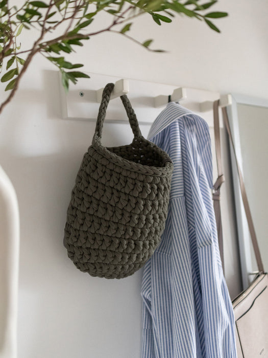 Storage Basket Hanging Khaki Storage & Organization Anzy Home