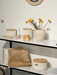 Round Storage Baskets w/ Wooden Lid Recycled Storage & Organization Anzy Home