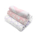 WASH CLOTHS 6PK SINGLE PLY GIRL