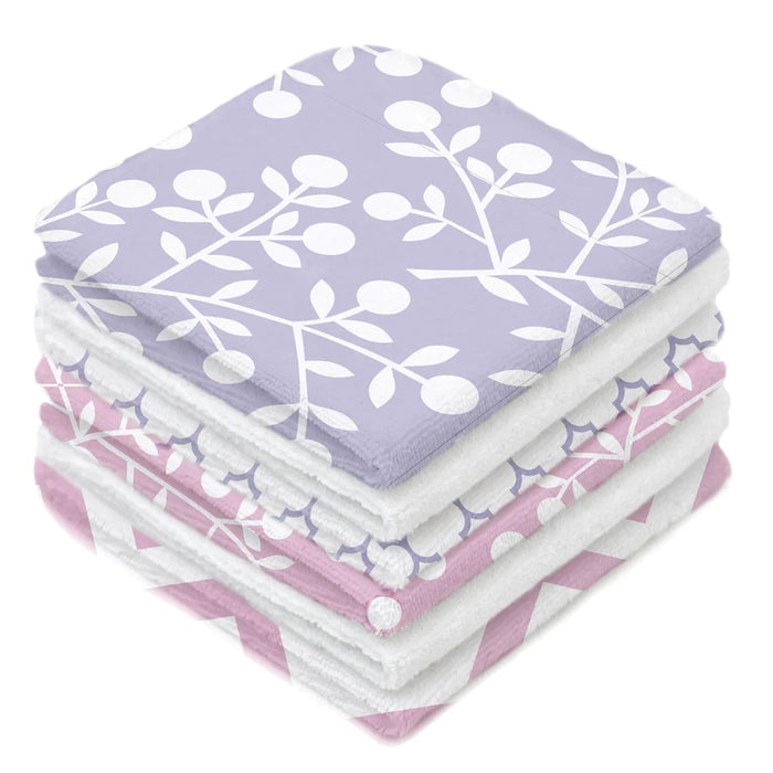 WASH CLOTHS 6PK SINGLE PLY GIRL