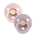 BIBS PACIFIER COLOUR 2 PACK - ROUND / NATURAL RUBBER LATEX