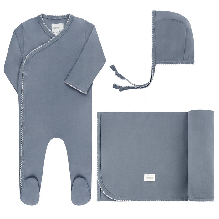 AURORA KIMONO COLLECTION - TAKE ME HOME SET BLUE CLOTHING AURORA