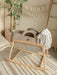 Standard Boho Moses Basket with Macrame Hood Bassinets & Cradles Anzy Home