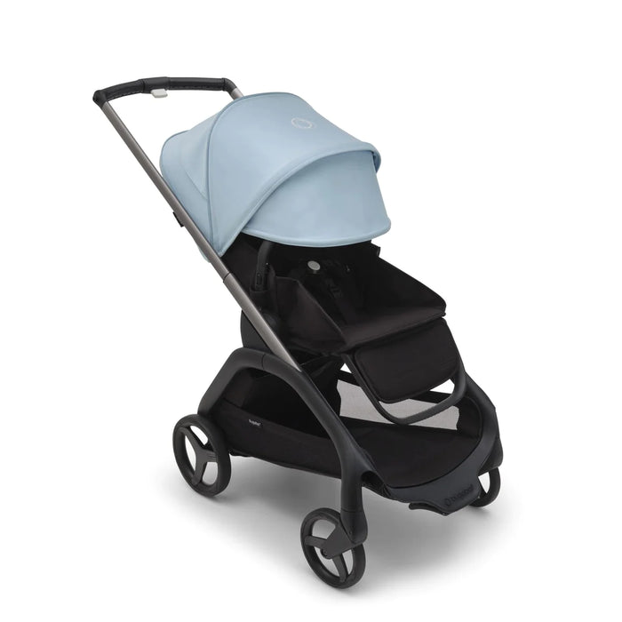 bugaboo dragonfly bassinet fold BUGABOO DRAGONFLY BASSINET AND SEAT STROLLER COMPLETE — Little Luxury