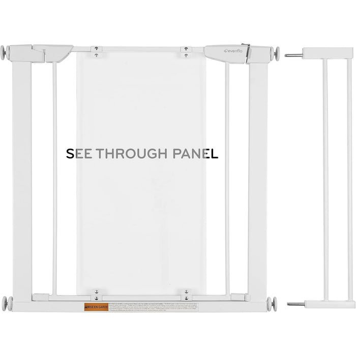 EVENFLO EASY WALK-THRU GATE - CLEAR - PRESSURE MOUNTED GATE EVENFLO