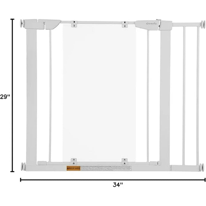 EVENFLO EASY WALK-THRU GATE - CLEAR - PRESSURE MOUNTED GATE EVENFLO