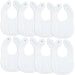 Muslin Bibs by Comfy Cubs - White Pack Of 8 Bibs Comfy Cubs