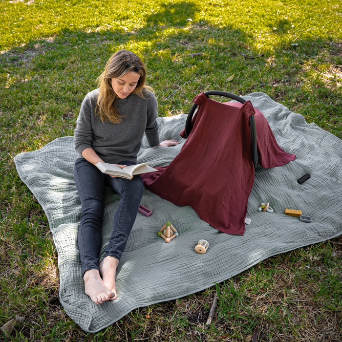 Baby Car Seat Cover by Comfy Cubs - Wine Car Seat Cover Comfy Cubs