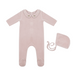 Embroidered Collar Footie and Bonnet Baby & Toddler Tricot Bebe