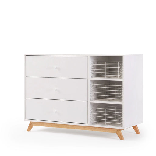 DADADA CENTRAL PARK 3-DRAWER, TWO SHELF NURSERY DRESSER FURNITURE DADADA
