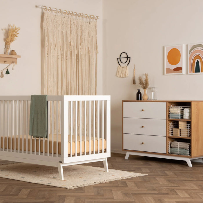 DADADA CENTRAL PARK 3-DRAWER, TWO SHELF NURSERY DRESSER FURNITURE DADADA