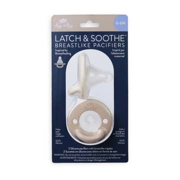 ITZY RITZY *NEW* LATCH & SOOTHE™ BREASTLIKE PACIFIER - TAUP