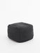 Pouf Square Recycled Charcoal Pouf Anzy Home