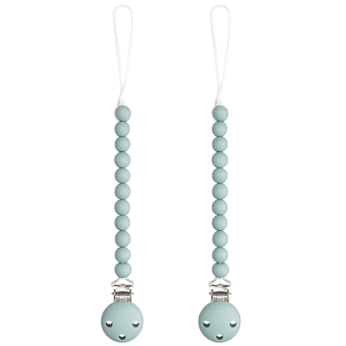 Pacifier Clips, 2 Pack by Comfy Cubs - Earth Green Pacifier Clips & Holders Comfy Cubs