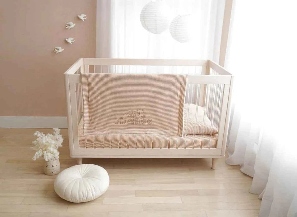 HIBERNATE BABY 3 PIECE CRIB LINEN SET (52"X 28") CRIB SET HIBERNATE BABY