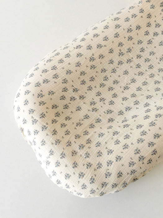 Muslin Cover for Lounger Nest Blue Meadow Bassinet & Cradle Accessories Anzy Home