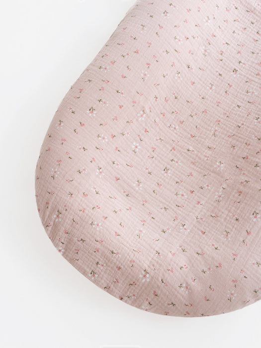 Muslin Cover for Lounger Nest Pink Flowers Bassinet & Cradle Accessories Anzy Home