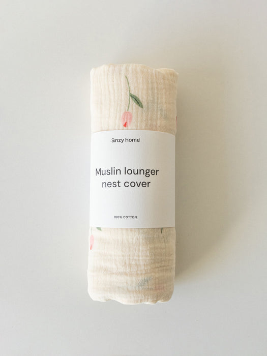 Muslin Cover for Lounger Nest Bassinet & Cradle Accessories Anzy Home