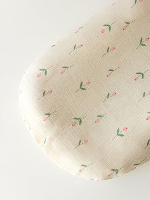 Muslin Cover for Lounger Nest Tulips Bassinet & Cradle Accessories Anzy Home