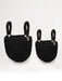Crib Pocket Organizers Set of 2 baskets Black Baskets Anzy Home