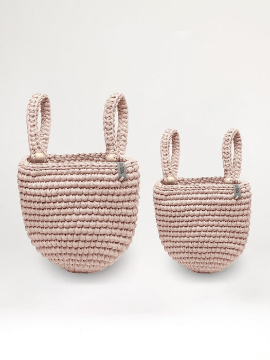 Crib Pocket Organizers Set of 2 baskets Pearl Baskets Anzy Home