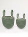 Crib Pocket Organizers Set of 2 baskets Sage Green Baskets Anzy Home