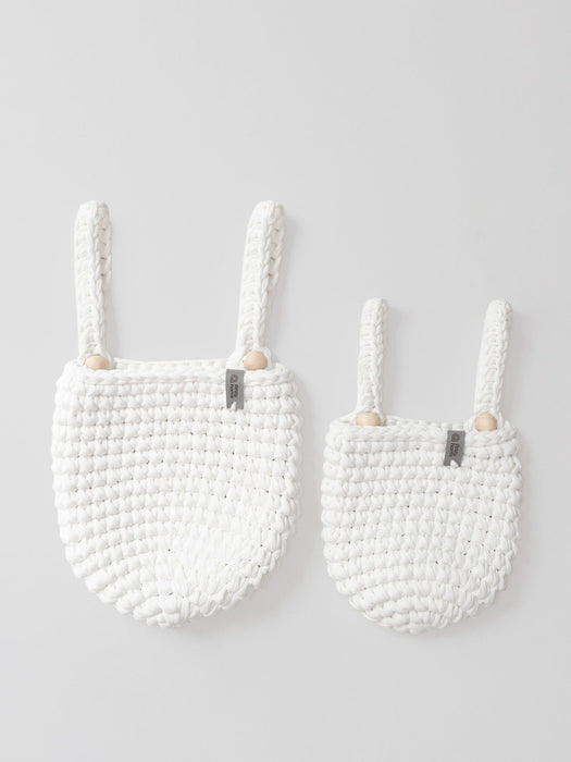 Crib Pocket Organizers White Baskets Anzy Home