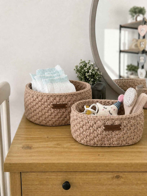 Diaper Caddy Beige Diaper Organizers Anzy Home