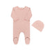 Ditsy Print Footie & Hat Peach Pink Baby & Toddler Tricot Bebe