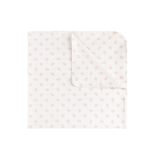 Ditsy Print Blanket White Pink Baby & Toddler Tricot Bebe