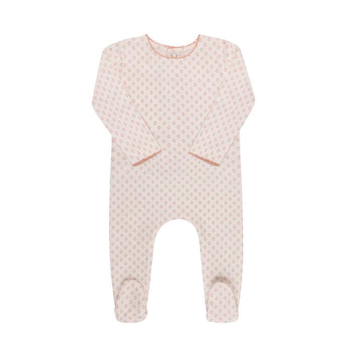Ditsy Print Footie & Hat