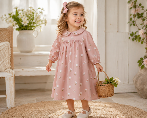 Floral Dress Tricot Bebe