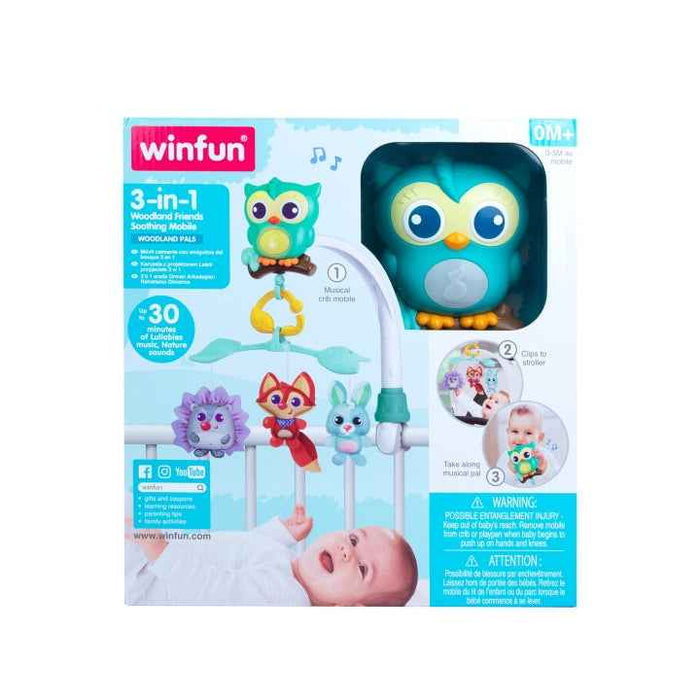 WINFUN 3-IN-1 WOODLAND FRIENDS SOOTHING MOBILE MOBILE WINFUN