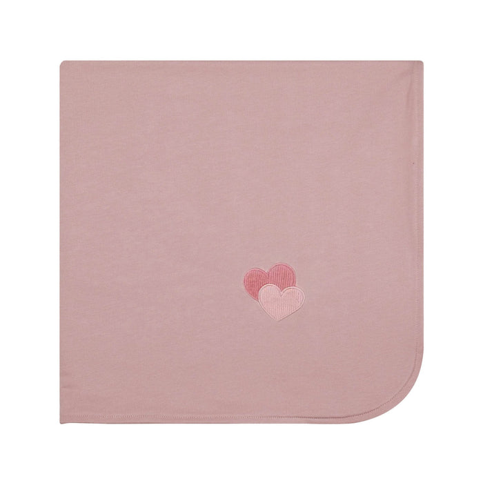 Corduroy Detail Heart/Star Footie and Hat Tricot Bebe