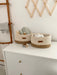 Diaper Caddy with Jute Accent Diaper Organizers Anzy Home