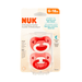 NUK ORTHODONTIC PACIFIER, 6-18 MONTHS, 2 PACK, ASSORTED COLORS PACIFIER NUK USA