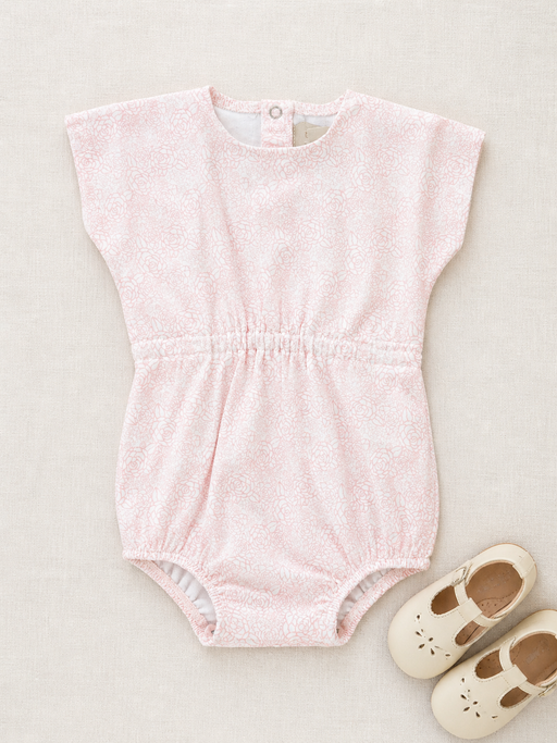 Faded Floral Short Romper Tricot Bebe