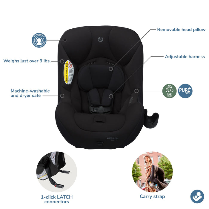MAXI-COSI ROMI CONVERTIBLE CAR SEATS - ESSENTIAL BLACK CAR SEAT MAXI COSI