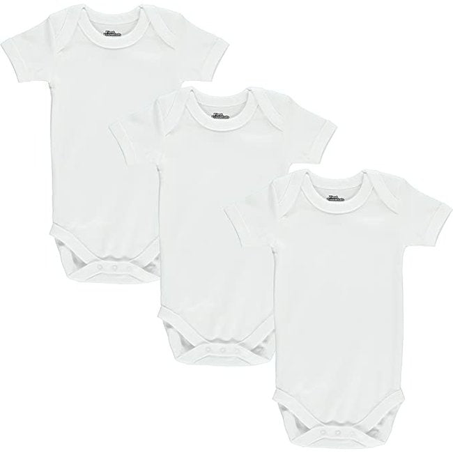 SHORT SLEEVE BODYSUITS 3PK 6-9M