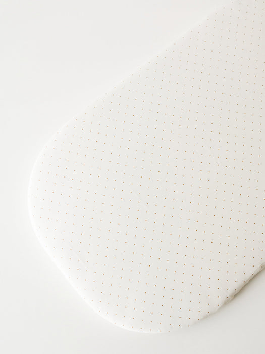 Mattress Fitted Sheets Beige Dot on Cream One Size Bassinet & Cradle Accessories Anzy Home