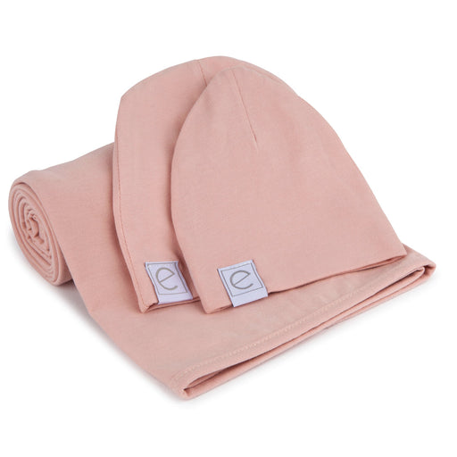 BLUSH SWADDLE & BEANIE GIFT SET