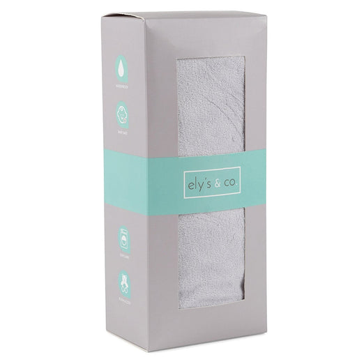WATERPROOF PLUSH VELVET CHANGING PAD SOLID GREY ACCESORIES ELY`S & CO.