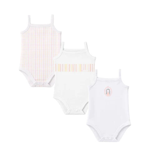 AIME CHILD CHARM SLEEVELESS UNDERSHIRTS PACK OF 3 GIRL UNDERSHIRTS AIME CHILD